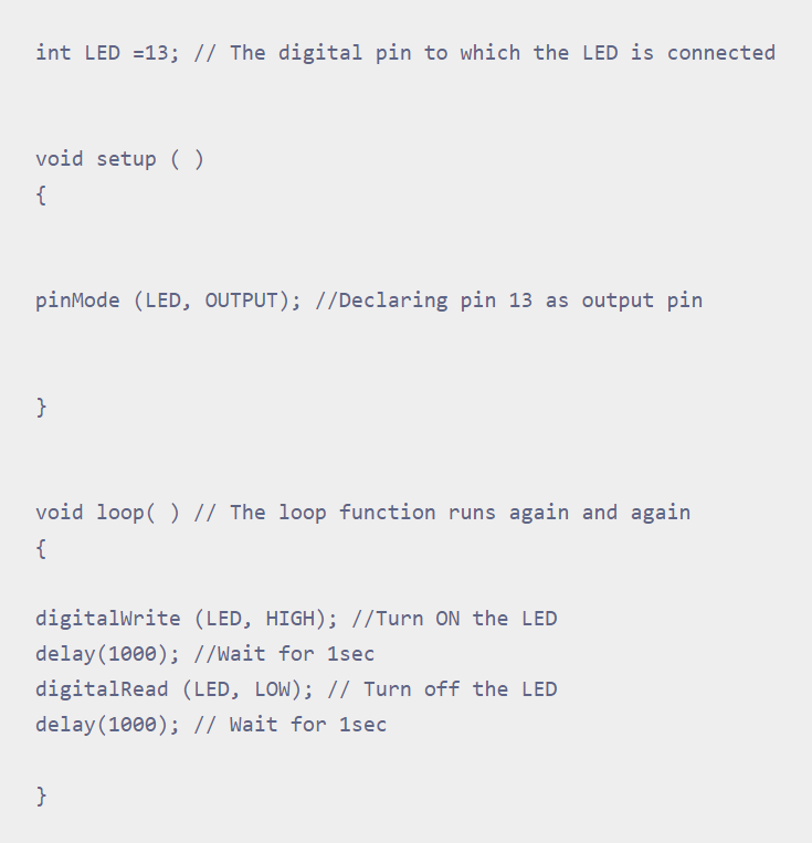 Arduino LED Code