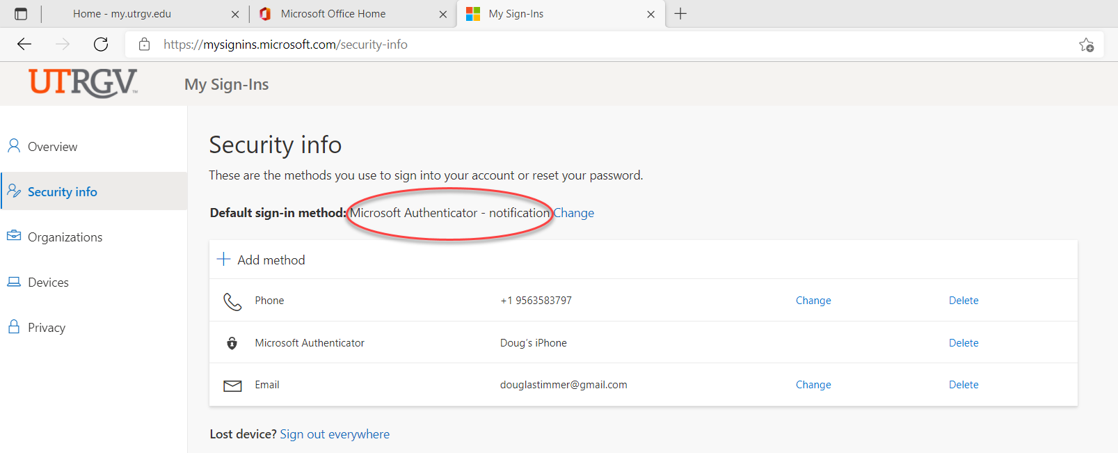 Notification Method