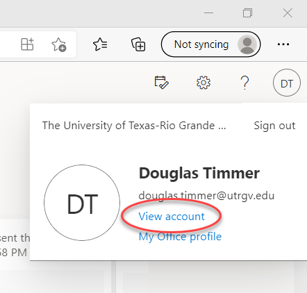 View Account