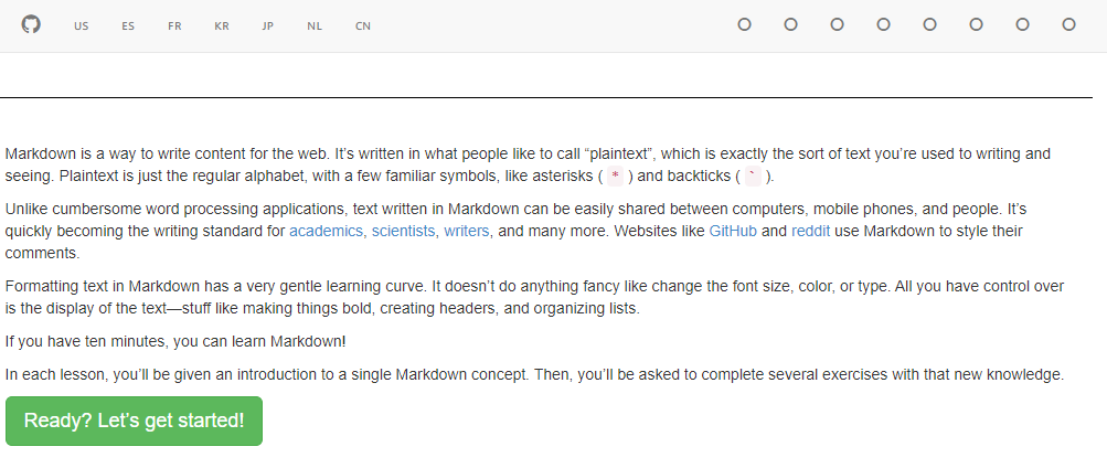 markdown tutorial