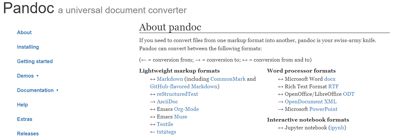 pandoc