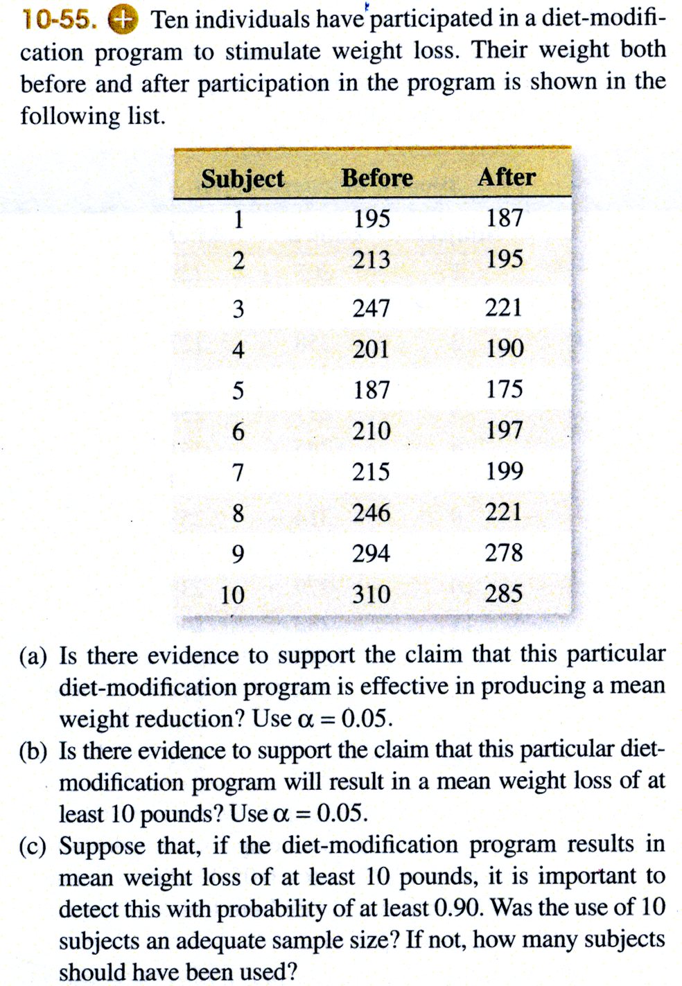 paired t-test