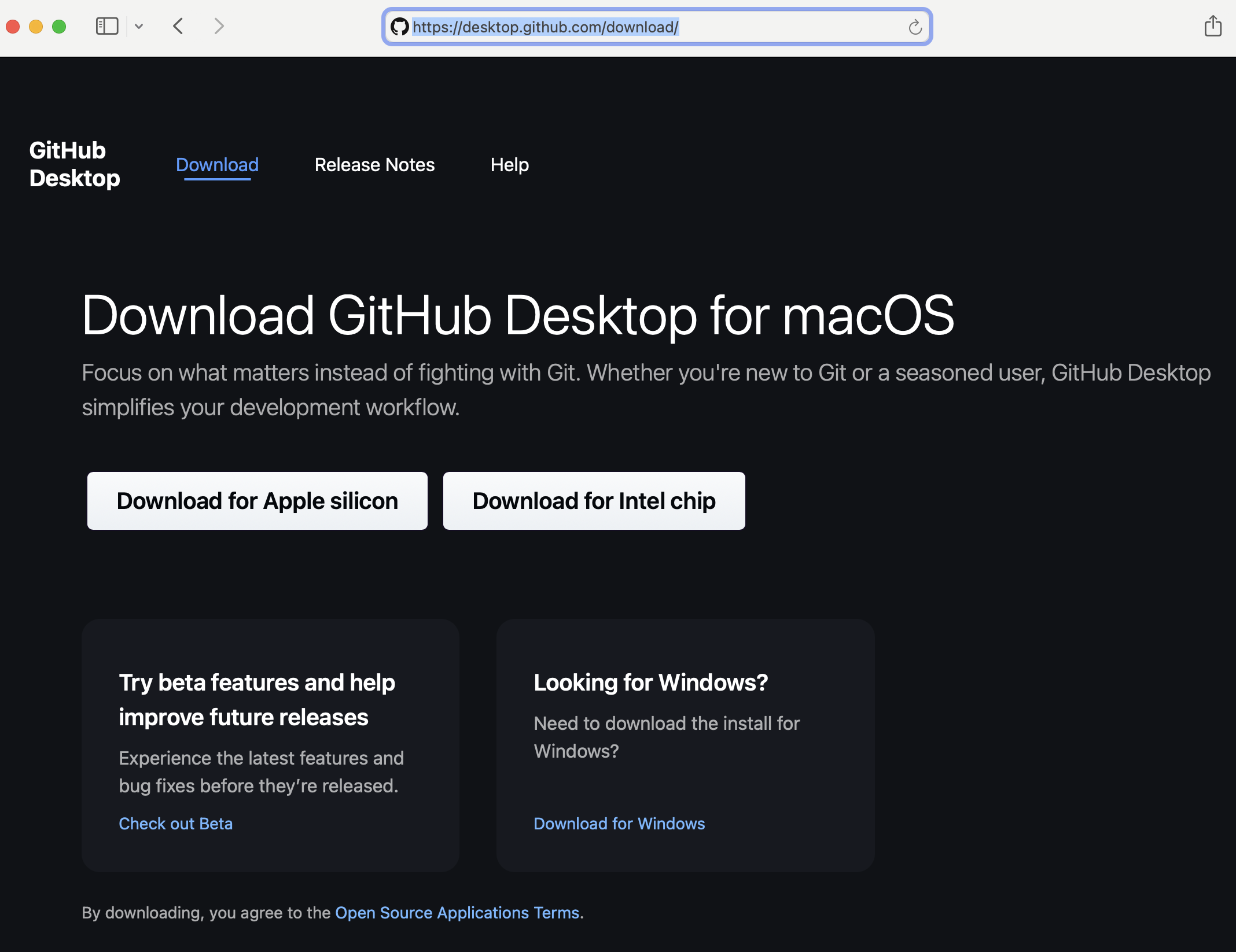 gitHub Desktop