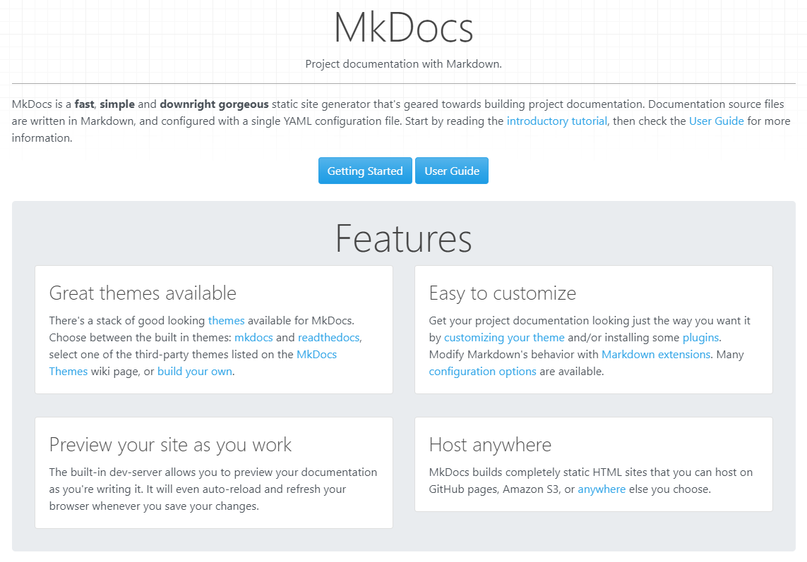 mkdocs