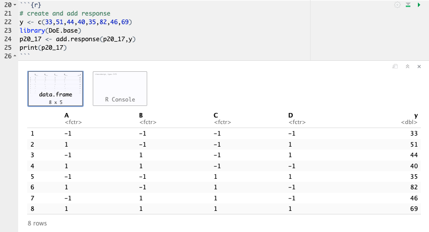 Adding Response Variable