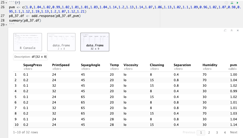 Adding Response Variable in R