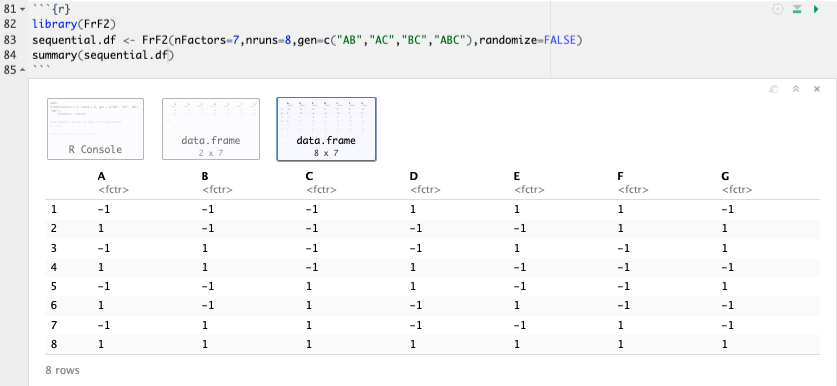 Base Design in R