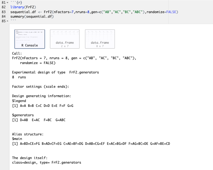 Design Details in R