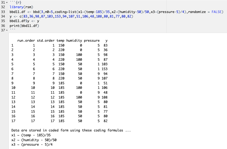 bbd() output