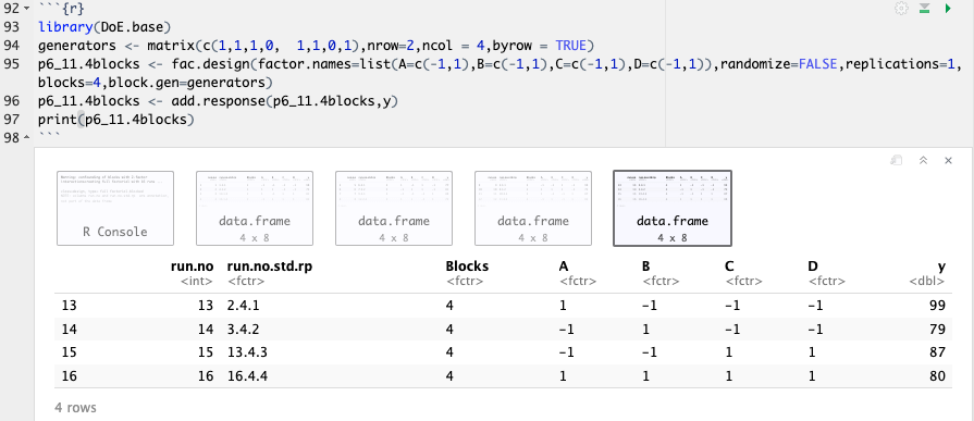 Data Frame Creation