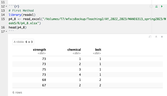 Spreadsheet Approach