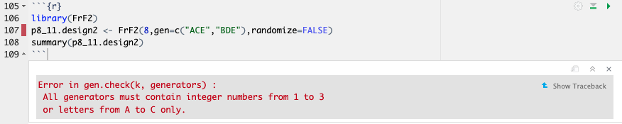Incorrect Generators