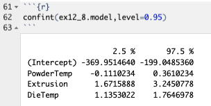 Ex12.8 C.I. on Parameters