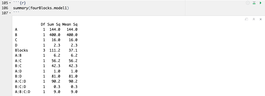 Model 1 Effect Estimates