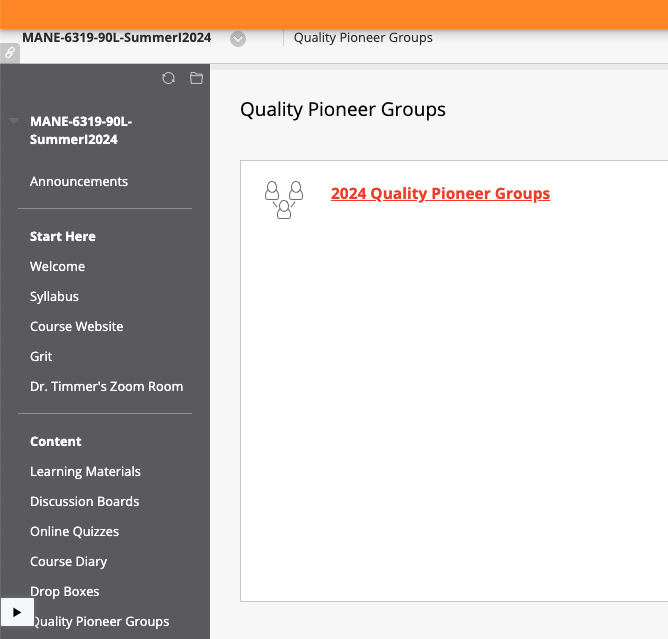 Quality Pioneer Groups