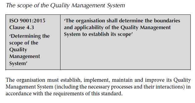 Clause 4.3 Overview