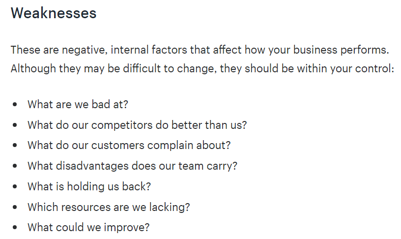 Shopify Weaknesses