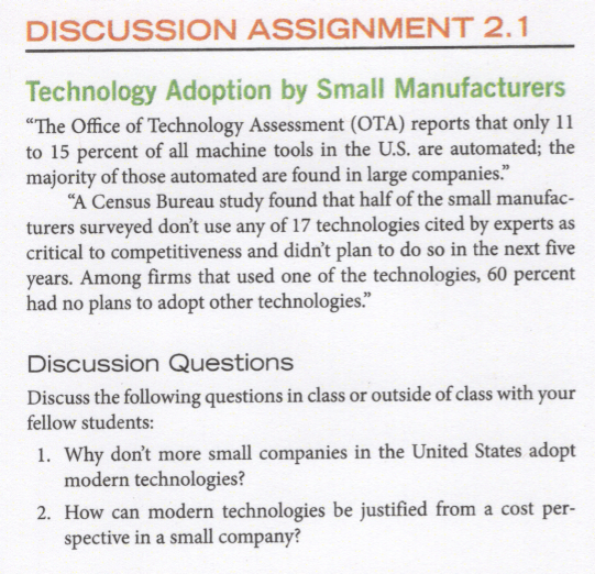 Discussion Assignment 2.1